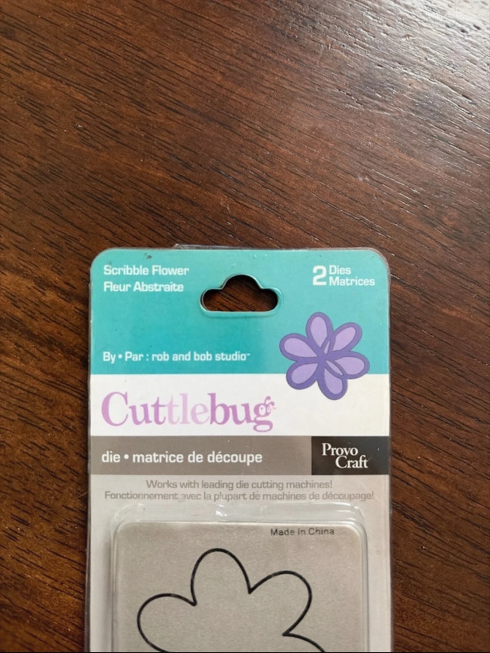 Cuttlebug Scribble Flower Die Set - Picture 3 of 3